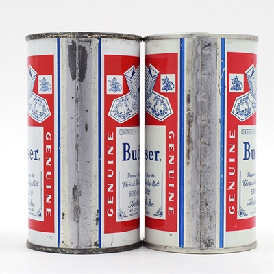 Budweiser Beer Lot of 5 Different Flat Tops