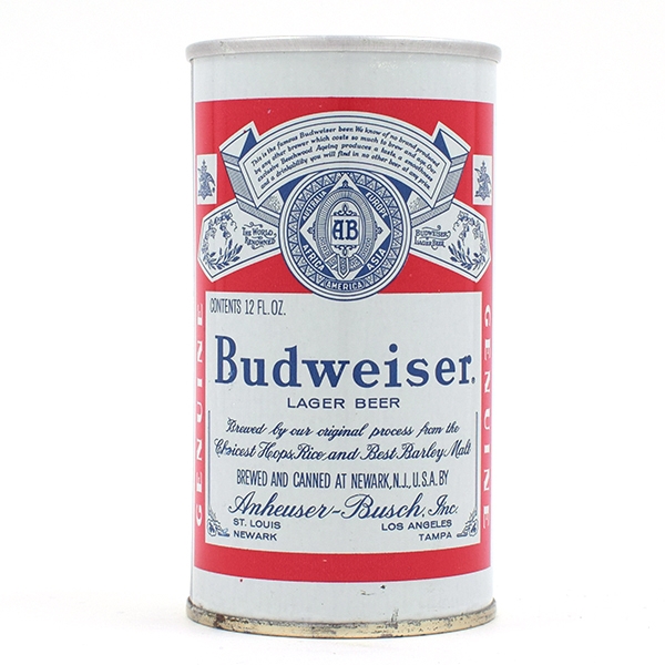 Budweiser Beer Zip Top NEWARK 4 CITIES 48-39