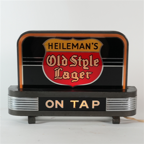 Heilemans Old Style Lager On Tap Illuminated Ray-Flex Sign