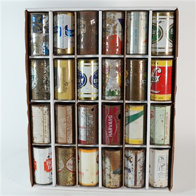 24 Flat Top Beer Cans Lot 4