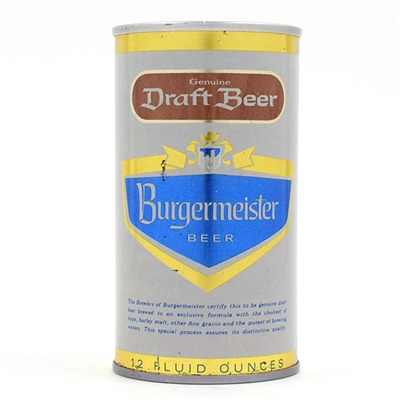 Burgermeister Draft Beer Pull Tab 51-8