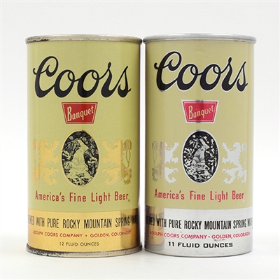 Coors Beer Flat Tops Lot of 5 Different