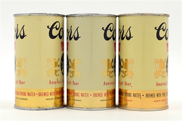 Coors Beer Flat Tops Lot of 5 Different