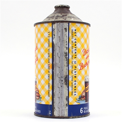 Dads Root Beer Soda Quart Cone Top
