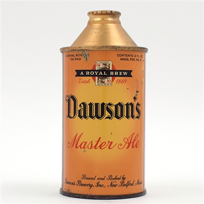 Dawsons Master Ale Cone Top 158-28