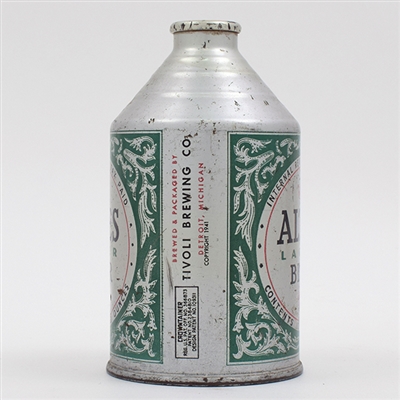 Altes Beer Crowntainer TIVOLI CUSTOMARY GUARANTEES 192-3