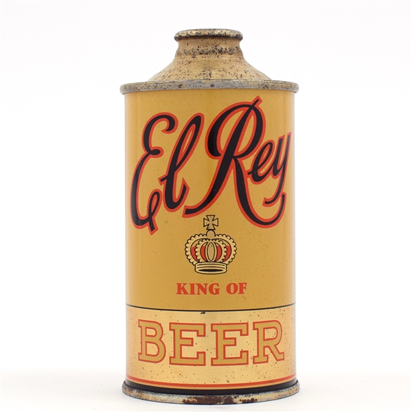 El Rey Beer Cone Top EXCEEDS 4 PERCENT FANTASTIC 161-5