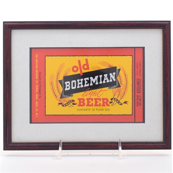 Old Bohemian Beer Unrolled Flat Top Sheet HARVARD 104-12