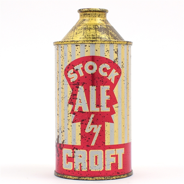 Stock Ale By Croft Cone Top QUALITY EXAMPLE 158-21