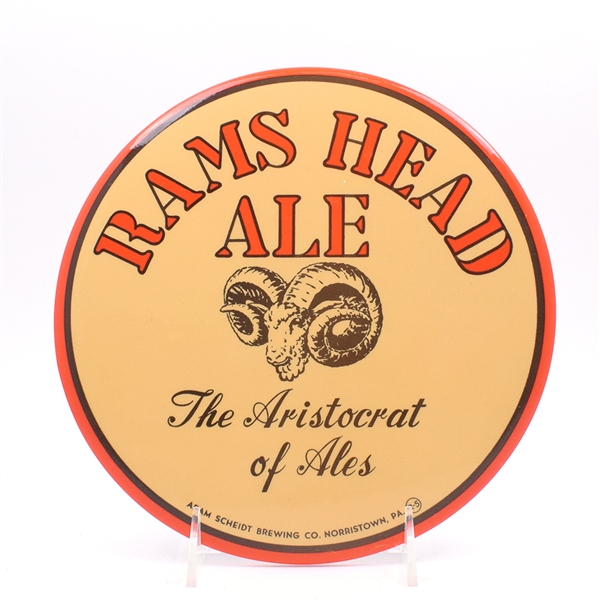 Rams Head Ale Button Sign