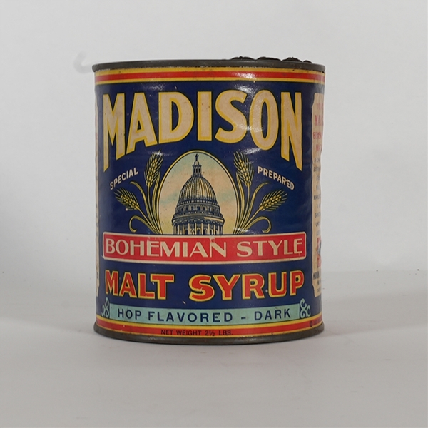 Madison Bohemian Style Malt Syrup Can Wisconsin