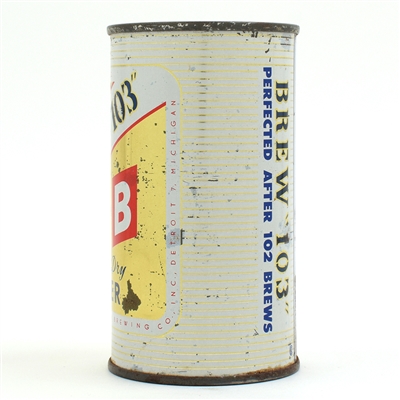E and B Brew 103 Beer Flat Top METALLIC GOLD 58-30