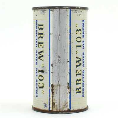 E and B Brew 103 Beer Flat Top METALLIC GOLD 58-30