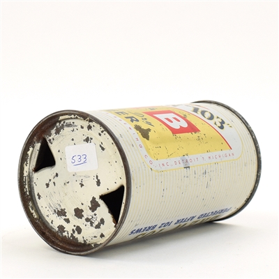 E and B Brew 103 Beer Flat Top METALLIC GOLD 58-30