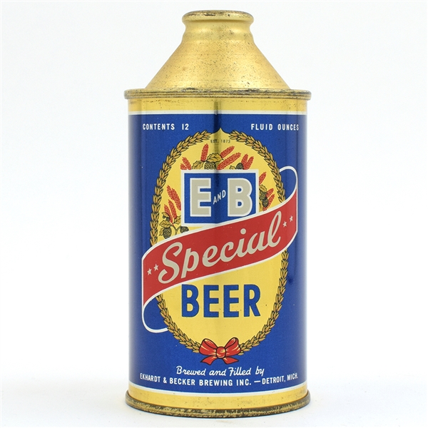 E and B Special Beer Cone Top CRISP 160-15
