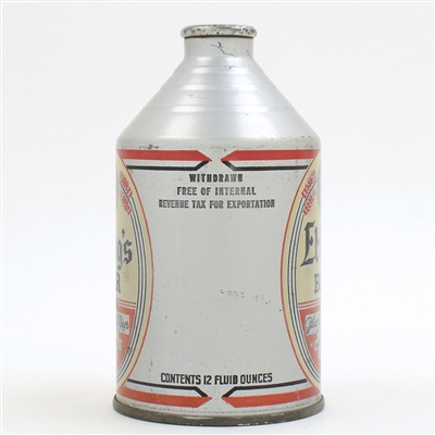 Eblings Beer Crowntainer WITHDRAWN FREE SCARCE 193-9