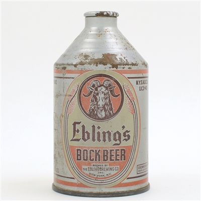 Eblings Bock Beer Crowntainer SCARCE 193-17