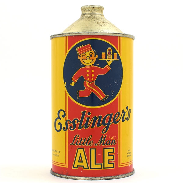 Esslingers LITTLE MAN Ale Quart Cone Top CROWN 208-8