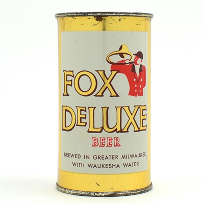 Fox De Luxe Beer Flat Top FOX HEAD WAUKESHA 65-21
