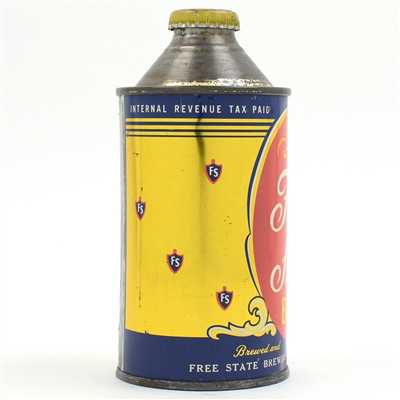Free State Beer Cone Top SCARCE AND CLEAN 164-4