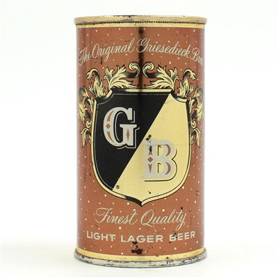 GB Griesedieck Brothers Beer Color Series Flat Top MED BROWN 76-40