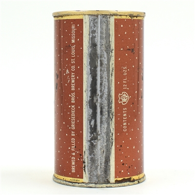 GB Griesedieck Brothers Beer Color Series Flat Top MED BROWN 76-40