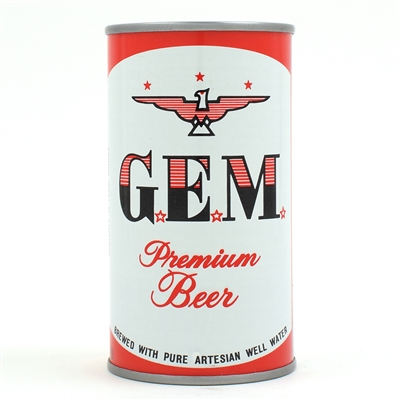 GEM Beer ROLLED AS A FLAT TOP SCARCE 68-13