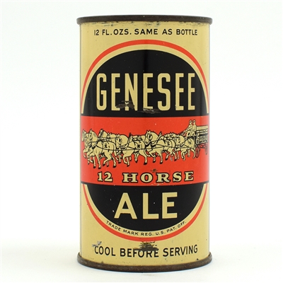 Genesee 12 Horse Ale Instructional Flat Top YOWZA 68-15 USBCOI 319