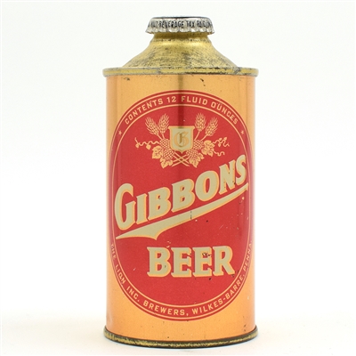 Gibbons Beer Cone Top TUFF LOW PROFILE GEM 164-26