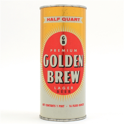 Golden Brew Beer 16 Ounce Flat Top METALLIC 229-32