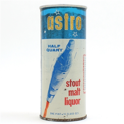 Astro Stout Malt Liquor 16 Ounce Flat Top ALUMINUM SOFTOP 224-15