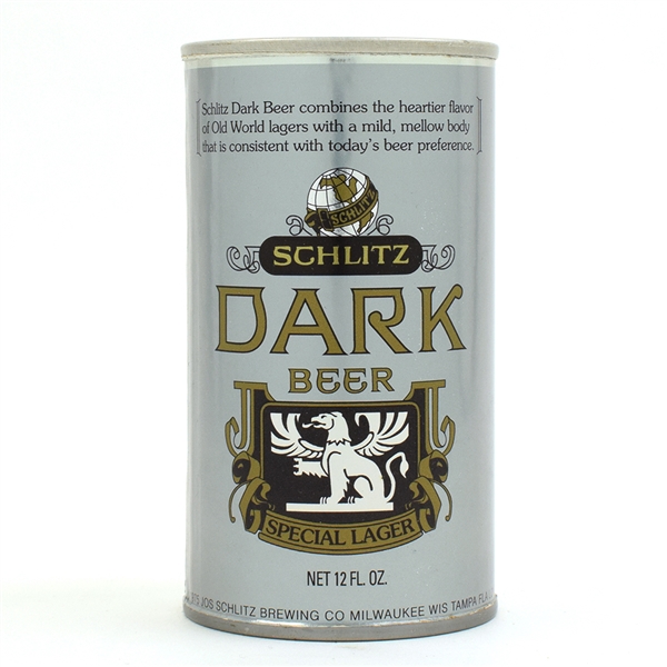 Schlitz Dark Beer Foil Label Test Pull Tab OLIVE-SILVER UNLISTED