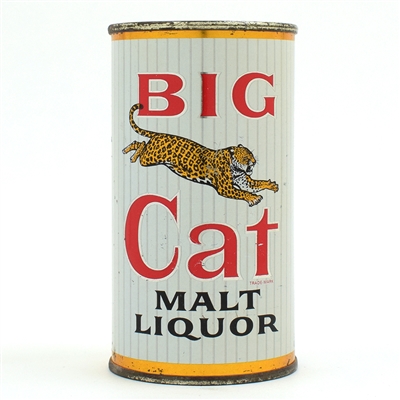 Big Cat Malt Liquor Flat Top MILWAUKEE UNLISTED