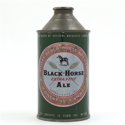 Black Horse Ale Canadian Cone Top