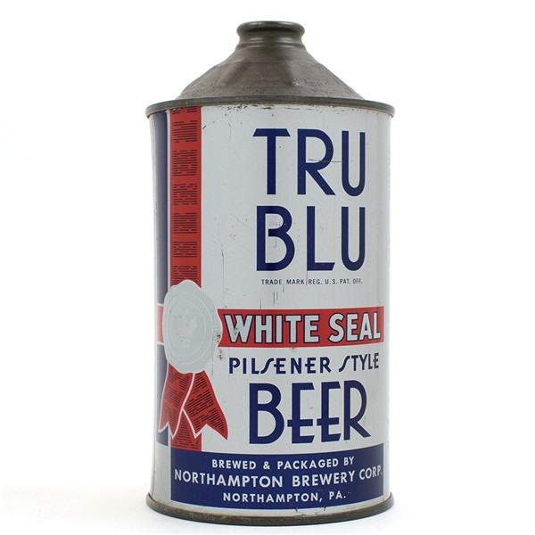 Tru Blu Beer Quart Cone Top VERY RARE THIS CLEAN CAP-SEALED 220-2