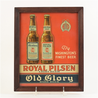 Abner Drury Brewery 1930s Cardboard Sign