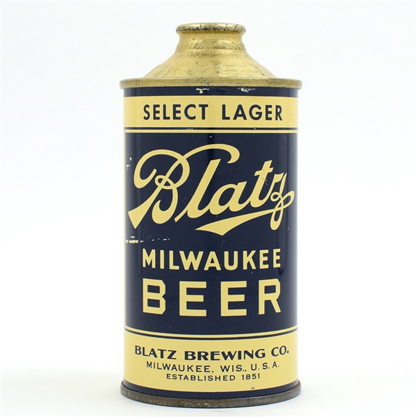 Blatz Beer Cone Top CLEAN 153-13