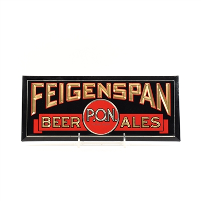 Feigenspan PON 1930s Celluloid Tin Over Cardboard Sign NICE