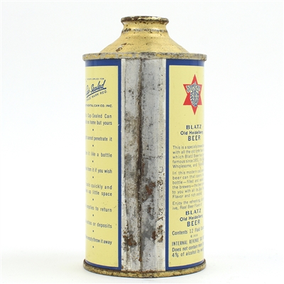 Blatz Old Heidelberg Beer Cone Top DNCMT 4 PERCENT 153-18
