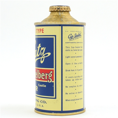 Blatz Old Heidelberg Beer Cone Top DNCMT 4 PERCENT UNLISTED