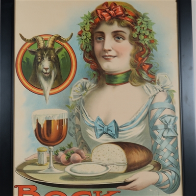 Donaldson Litho Co Bock Beer Hanger 477 Chromolithograph