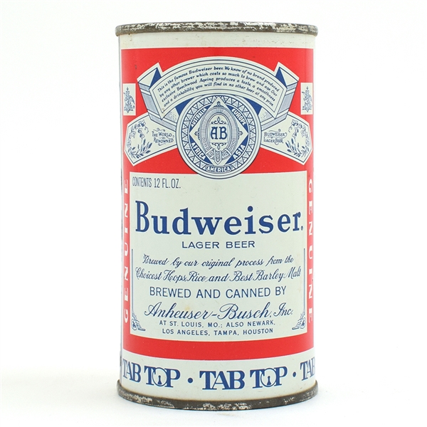 Budweiser Beer Tab Top INSERT JUICE TAB ST LOUIS 5 CITY 48-17