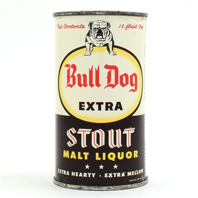 Bull Dog Stout Malt Liquor Flat Top CALIFORNIA 45-27