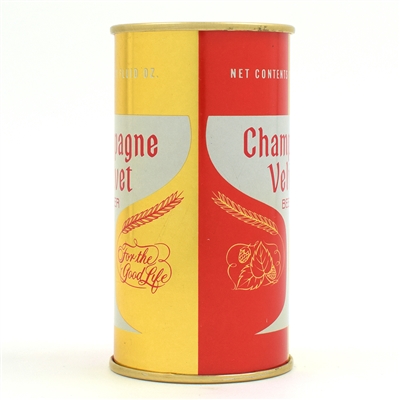 Champagne Velvet Beer 11 Ounce Flat Top 49-7