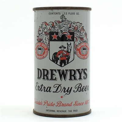 Drewrys Beer Instructional Flat Top TOUGH DULL GRAY 55-33 USBCOI 204