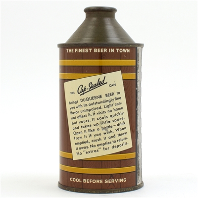 Duquesne Beer Cone Top 159-27