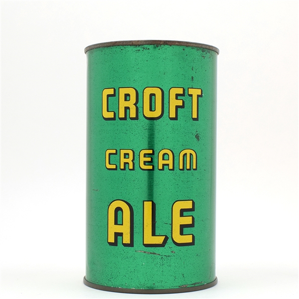 Croft Ale Quart Flat Top RARE AND CLEAN ACTUAL 206-1