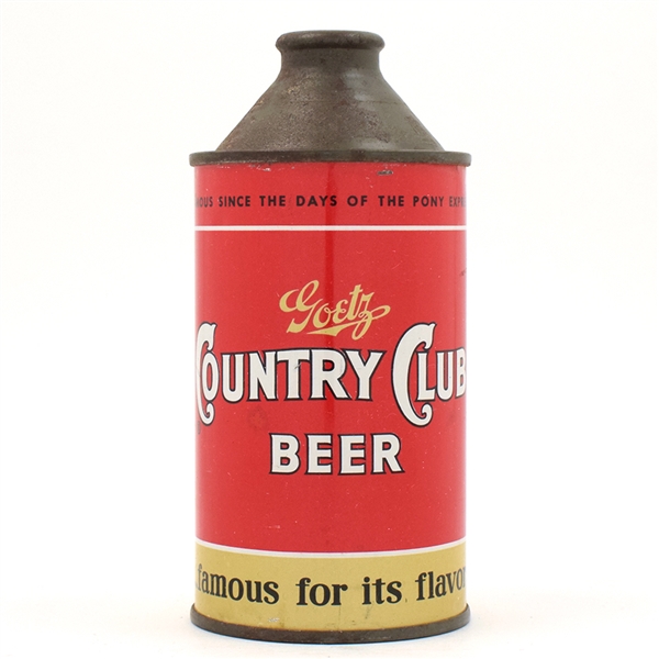 Goetz Country Club Beer Cone Top 165-19