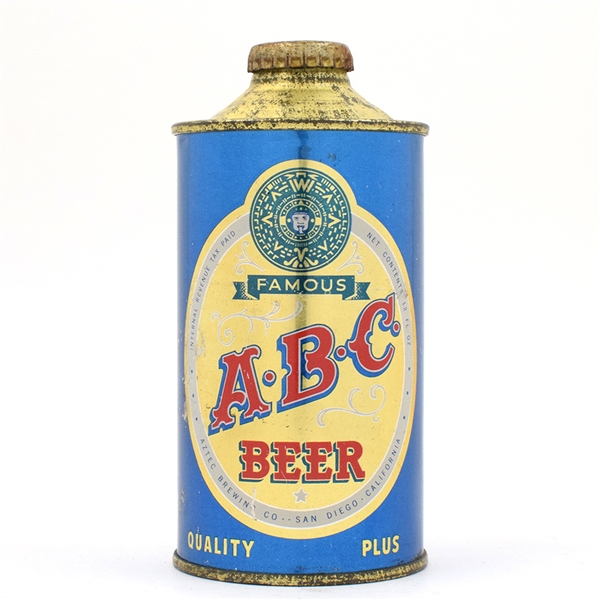 ABC Beer Cone Top RARELY CLEAN 150-2