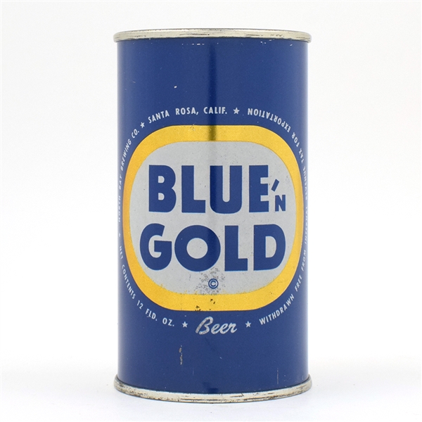 Blue and Gold Beer Flat Top RARE WITHDRAWN FREE 39-39